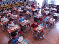 初めての給食